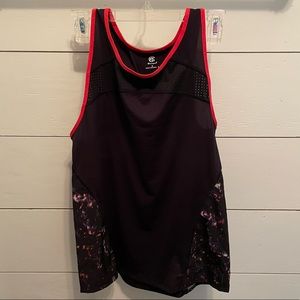 Champion C9 by Champion black w red trim medium tank workout top